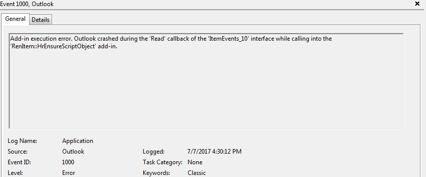 outlook reminders not dismissing